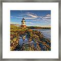 Doubling Point Lighthouse Framed Print