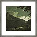 Dovedale By Moonlight Framed Print