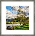 Down By The Lake Framed Print