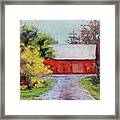 Down The County Road Framed Print