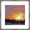 Down The Hudson Framed Print