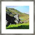 Down The Valley Framed Print