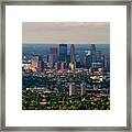 Downtown Minneapolis Aerial View Framed Print