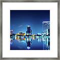 Downtown Orlando Panorama Framed Print