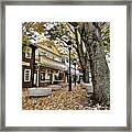 Downtown Plymouth Mass Framed Print