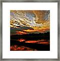 Drama In The Sky At The Sunset Hour Framed Print