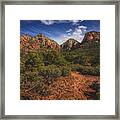 Dramatic Cloudscape Over Capitol Butte Framed Print