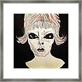 She Came From Planet Claire Framed Print