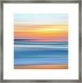 Dreaming At Sunset San Diego Coast Framed Print