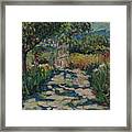 Driveway To Neil Youngs Villa On Skopelos Framed Print