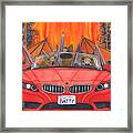 Driving Like Bats Out Of Hell Framed Print