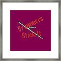 Drummers Stick It Framed Print