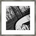 Duality - A Black And White Photograph Symbolically Representing The Gravity Of Choice Framed Print