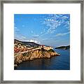 Dubrovnik And Lokrum Island Framed Print