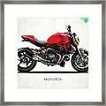 Ducati Monster Framed Print