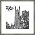 Duke University Chapel Framed Print