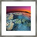 Dusk At The Red Sea Reef Framed Print