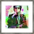 Dylan In Studio Framed Print