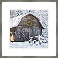 Early December Snowfall Painting Framed Print