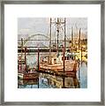 Early Light On Yaquina Bay Framed Print