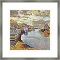 Early Morning At Peggy's Cove In Nova Scotia Framed Print