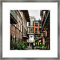 Early Morning At Pirate Alley Framed Print