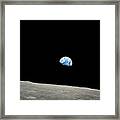 Earthrise Over Moon, Apollo 8 Framed Print