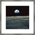 Earthrise Photographed From Apollo 11 Spacecraft Framed Print