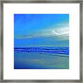 East Coast Florida Daytona Beach Morning Walkers Framed Print