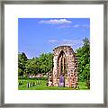 East Window Remains Of Old Church At Ticknall Framed Print