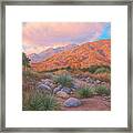 Eaton Canyon Sunset Framed Print
