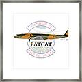Ec-121r Batcat Framed Print
