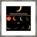 Eclipse 2017 Atl Framed Print