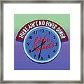 Eddie Rocket Clock Framed Print