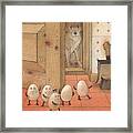 Eggs And Dog Framed Print