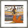 Egyptian Goddess Maat With Outstretched Wings Framed Print