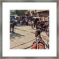 Egyptian Street Carriage View.... Framed Print