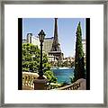 Eiffel Tower In Vegas Framed Print