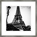 The Eiffel Tower With Vignetting Framed Print