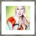 Eine Frau Ie A Girl Framed Print