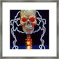 Electric Skull Framed Print