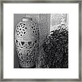 Elegant Silver Vase Framed Print