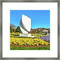 Elements Sculpture At Christopher Newport University In Springtime Framed Print