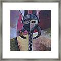 Elephant Mask Framed Print