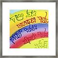 Elohi Avraham, Elohi Yitzchak, Elohi Yaakov Framed Print