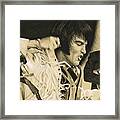 Elvis In Charcoal #183, No Title Framed Print