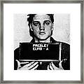 Elvis Presley Mug Shot Vertical 1 Wide 16 By 20 Framed Print