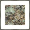 Emerald Green Granite Framed Print