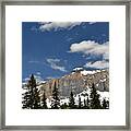 Emerald Lake Mountains Framed Print