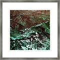 Emerald Mountains Framed Print